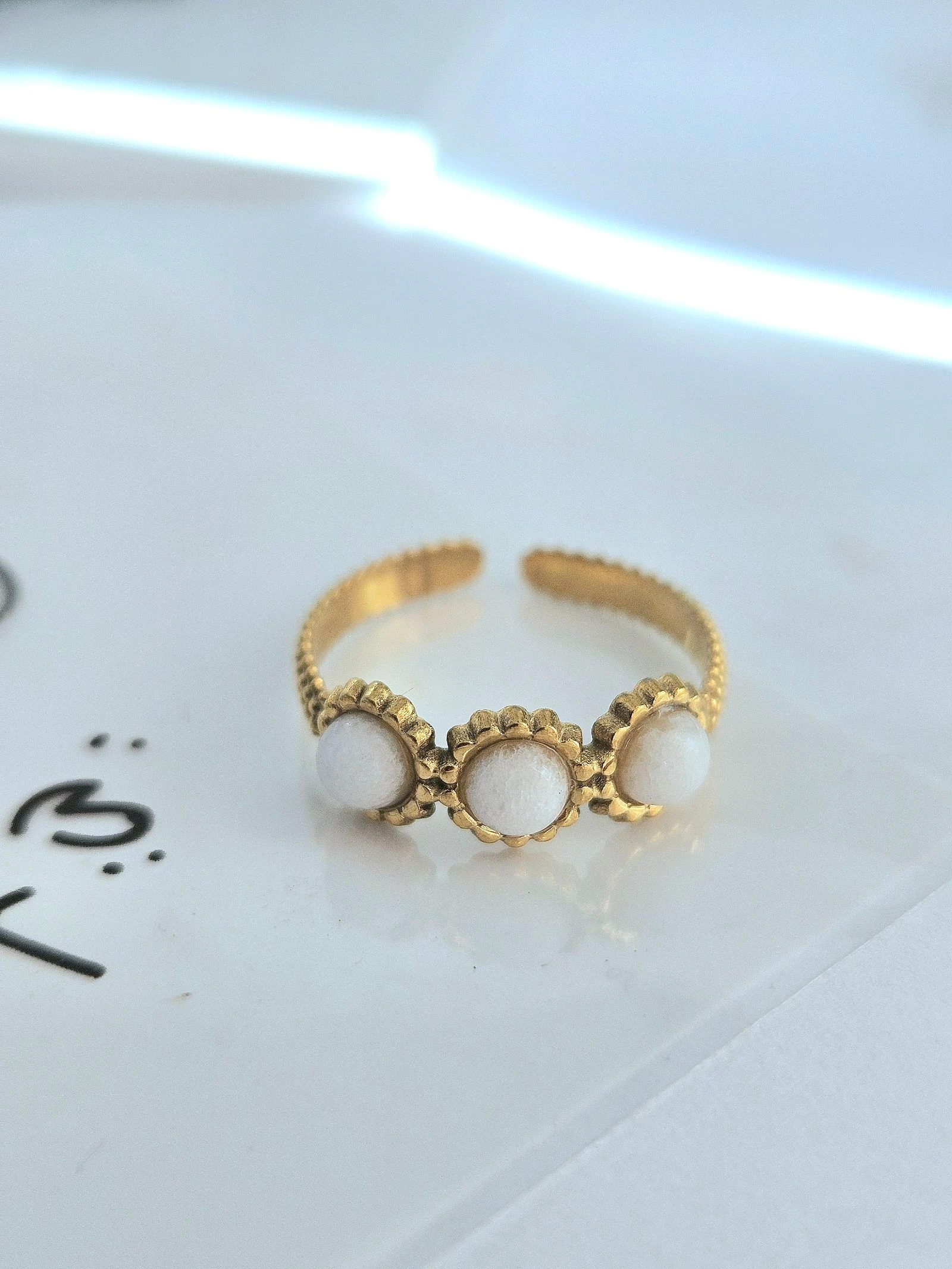 Trendy roestvrijstalen ring – photo 3